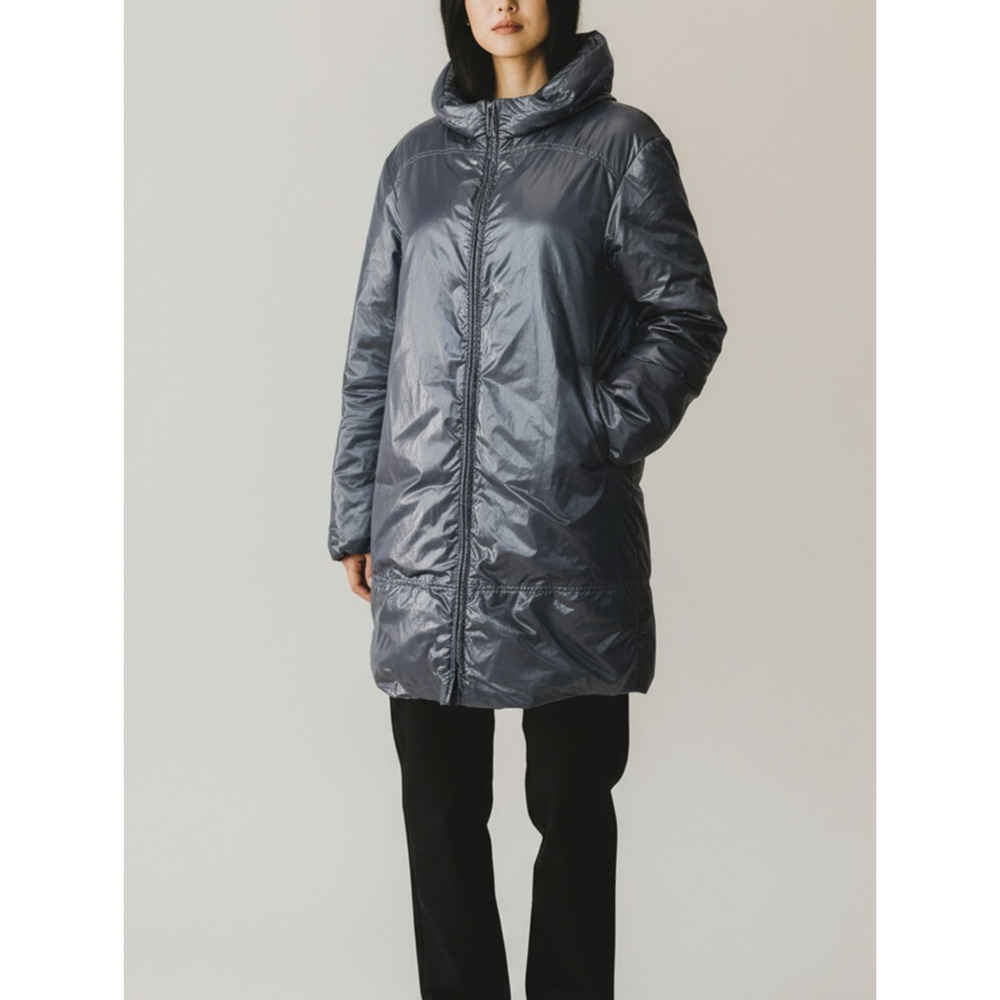 D0 Excellent Authentic MARNI Dark Gray Down Puffer Coat Size 40